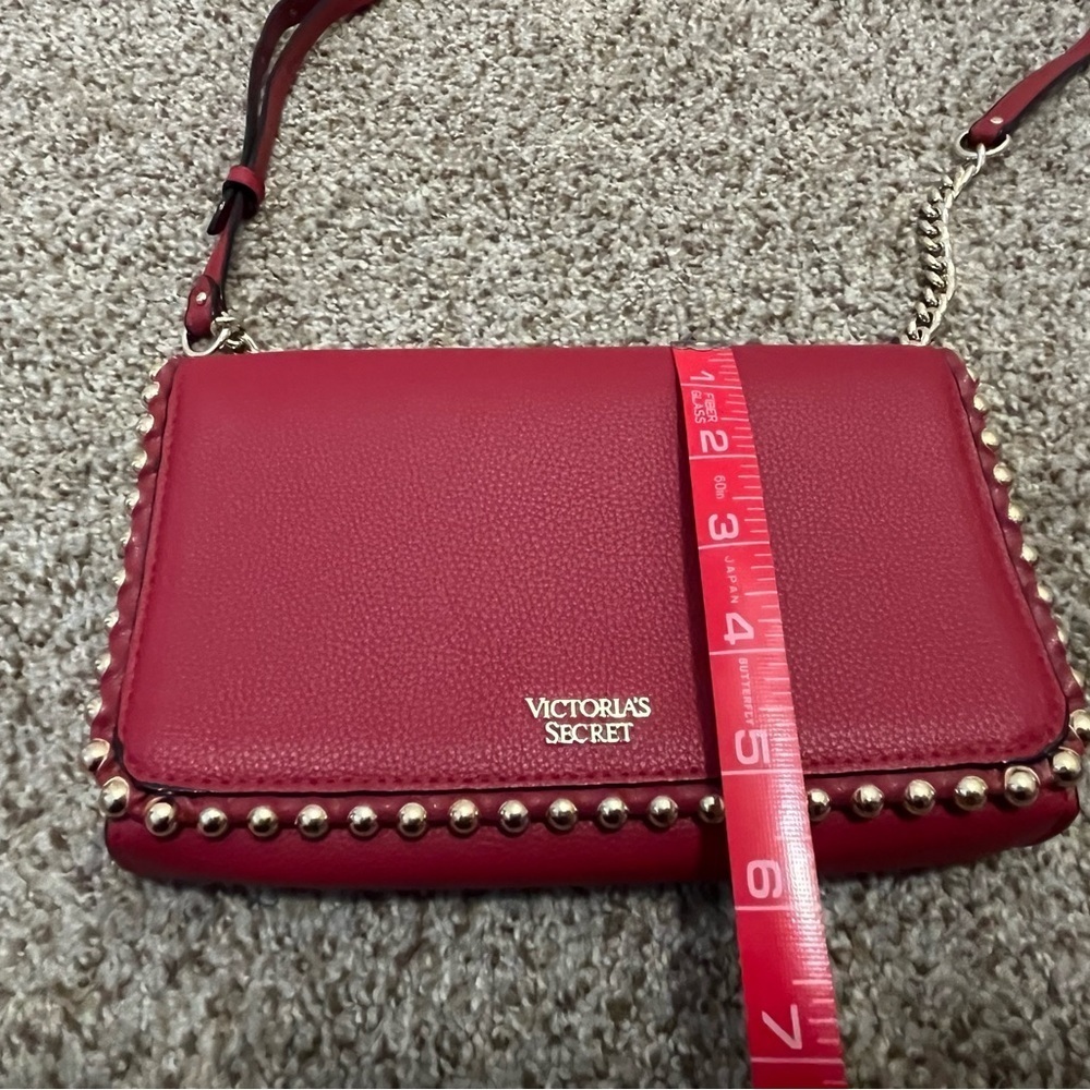 Victoria's Secret Red Clutch/Purse with Gold Accents - Picture 14 of 14